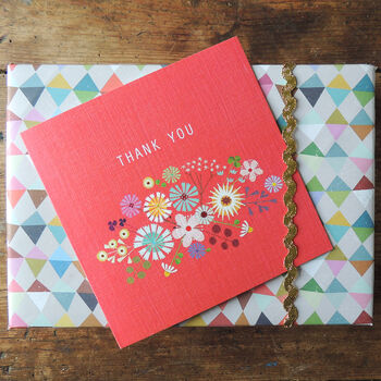 Flower Thank You Card, 4 of 5