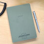 2024 Personalised Vegan A5 Diary Emerald And Grey, thumbnail 3 of 7