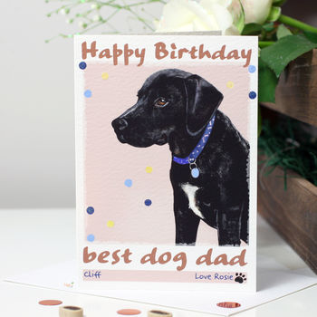 Personalised 'Rosie' Dog Birthday Card, 3 of 9