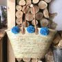 Large Shopping Handmade Bag || Pom Poms Of Your Choice, thumbnail 2 of 11
