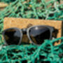 Crantock Slate 100% Recycled Fishing Net Sunglasses, thumbnail 3 of 3