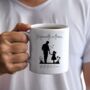 Personalised Dad And Daughter Silhouette Mug, thumbnail 8 of 8