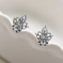 Sterling Silver Mini Botanical Studs, thumbnail 1 of 11