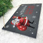 Personalised Cartoon Santa Nice List Slate Hanging Sign 25 X 15cm, thumbnail 3 of 6