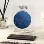 Personalised Islamic Wedding Star Map Acrylic Plaque, thumbnail 1 of 2