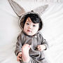 Bunny Hooded Jumpsuit, thumbnail 4 of 12