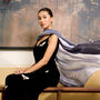 100% Mulberry Silk Scarf, Ombre Silver Grey In Gift Box, thumbnail 2 of 11
