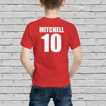 Personalised England Football Supporters Kids Tees, 3 of 4