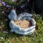 Garden Bird Feeder Decorative Stone Bath Novelty Hands, thumbnail 7 of 10