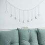 Moon Phase Garland With Chains Boho Wall Hanging, thumbnail 9 of 12