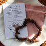 Tiger’s Eye Chip Bracelet Gift With Pouch And Card, thumbnail 3 of 5