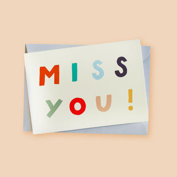 Miss You Friendship Card By Annie Dornan-Smith Design