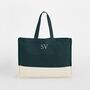 Personalised Contrast Custom Tote Classic Shopper Bag, thumbnail 4 of 8