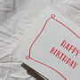 Red Happy Birthday Card, thumbnail 2 of 8