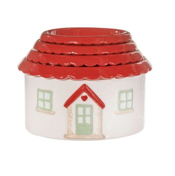 Cottage House Shaped Measuring Cups, 4 of 5