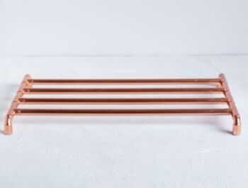 Solid Copper Trivet – Double Row Design, 3 of 8