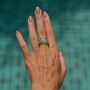 Maharani Turquoise Topaz Mixed Metal Spinning Ring, thumbnail 3 of 10