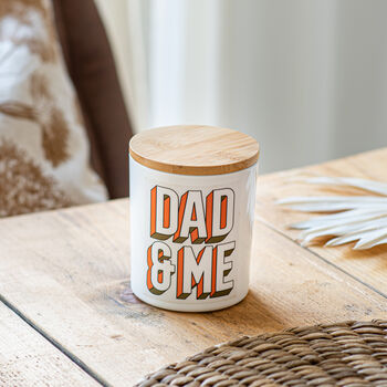 Personalised Dad And Me Fathers Day Candle Gift, 4 of 4