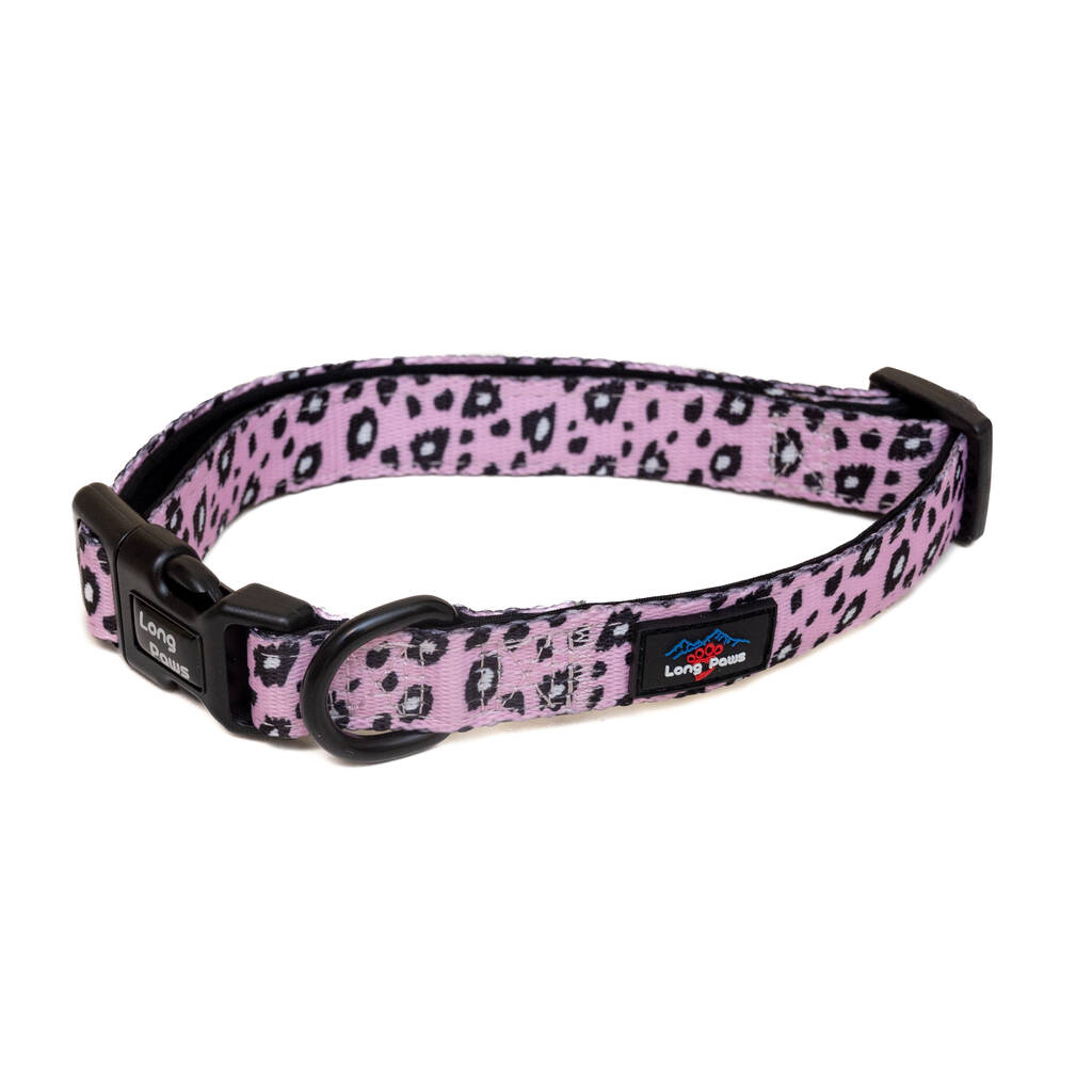 Funk The Dog Collar Pink Leopard, 1 of 3