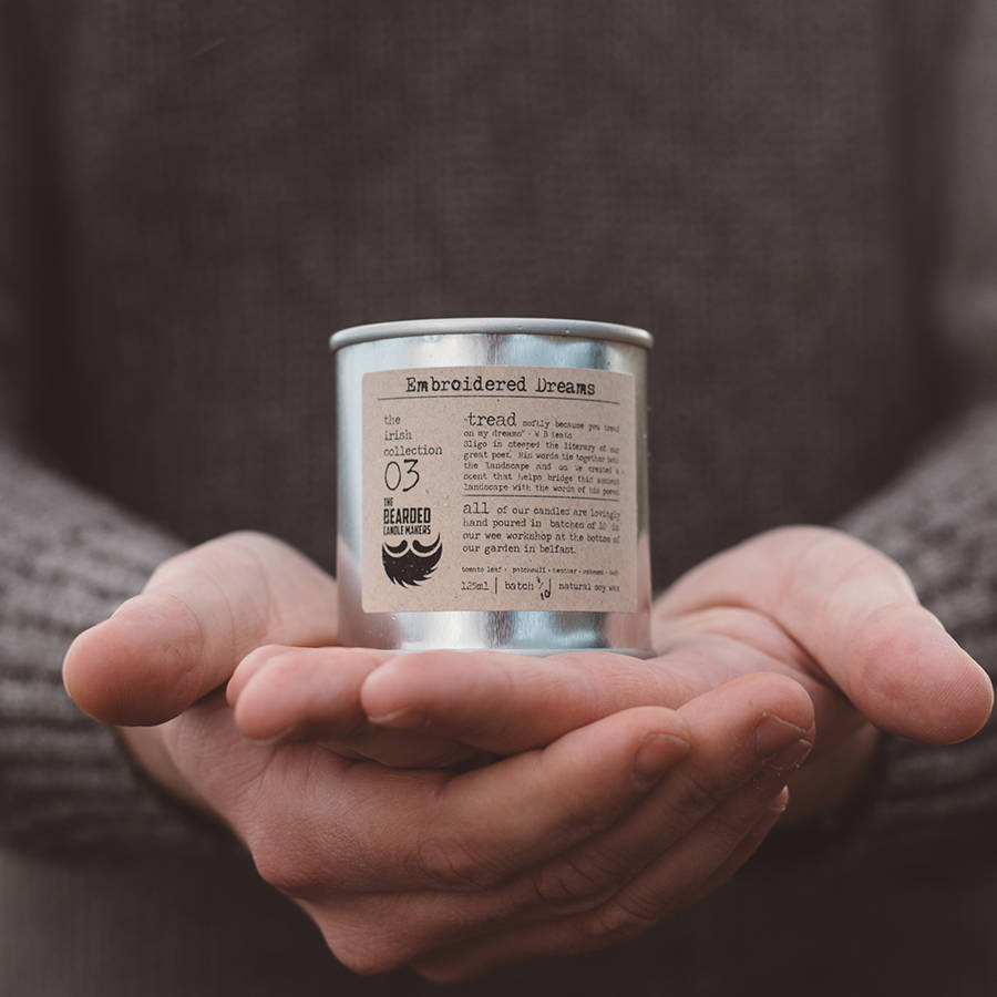 the irish collection candles by the bearded candle makers
