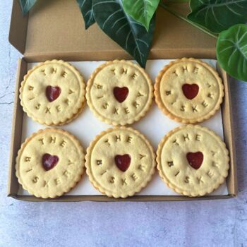 Gift Box Of Six Branded Jam Biscuits, 3 of 3