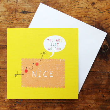 Nice Biscuit Greetings Card, 3 of 5