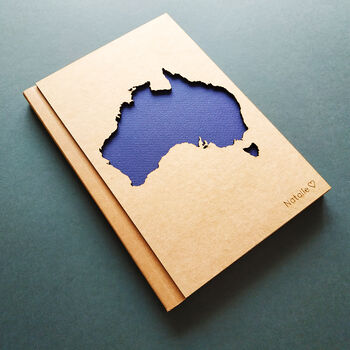 Handcrafted Australia Map Travel Notebook, 2 of 6