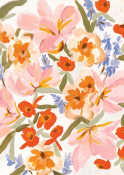 Brushstroke Floral Illustration Print, 5 of 5