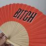 Handheld Bitch Folding Fan, thumbnail 1 of 3