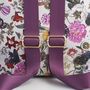 Floral Engravings Small Plum Backpack, thumbnail 5 of 6