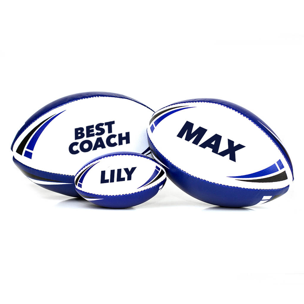 personalised rugby ball by we print balls