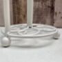 White Iron Cockerel Kitchen Roll Holder Stand, thumbnail 6 of 8