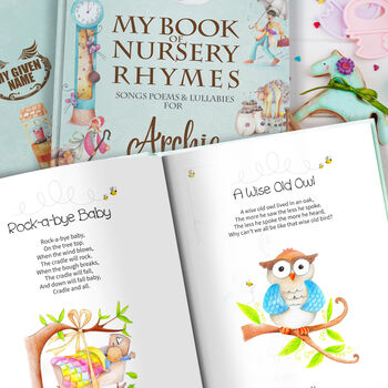 My Book Of Nursery Rhymes And Personalised Poems, 6 of 12
