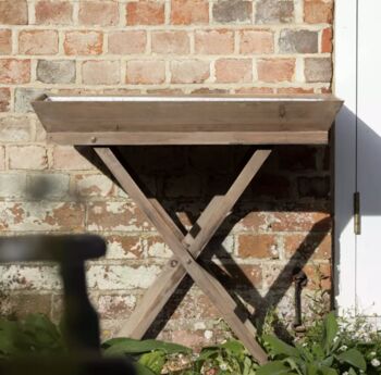 Potting Table With Removeable Zinc Tray, 3 of 4