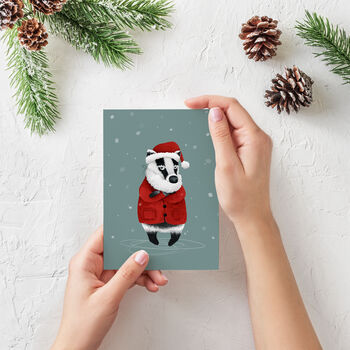 Grumpy Badger Christmas Cards, 8 of 9