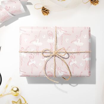 Luxury Ballerina Gift Wrapping Paper, 3 of 6