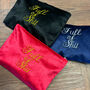 Full Of Shit Pink Embroidered Pouch, thumbnail 5 of 6