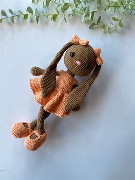 Organic Handmade Crochet Bunny For Babies And Kids, 5 of 7