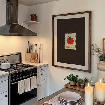 Tomato Stamp Kitchen Wall Art Print, 7 of 8