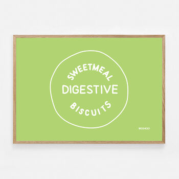 Digestive Biscuit Print Four Colour Options, 2 of 10