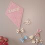 Cream Blue Pink Unisex Personalised Kite Nursery Decor, thumbnail 9 of 12