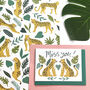 Leopards In The Jungle Wrapping Paper, thumbnail 5 of 11