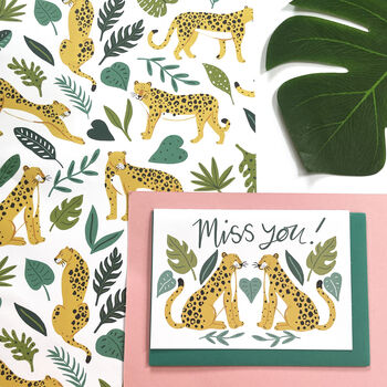 Leopards In The Jungle Wrapping Paper, 5 of 11