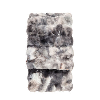 Marshmallow Marble Rabbit Faux Fur Throw, 2 of 3