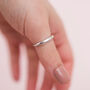 Slim Organic Domed Ring In Recycled Sterling Silver, thumbnail 1 of 4