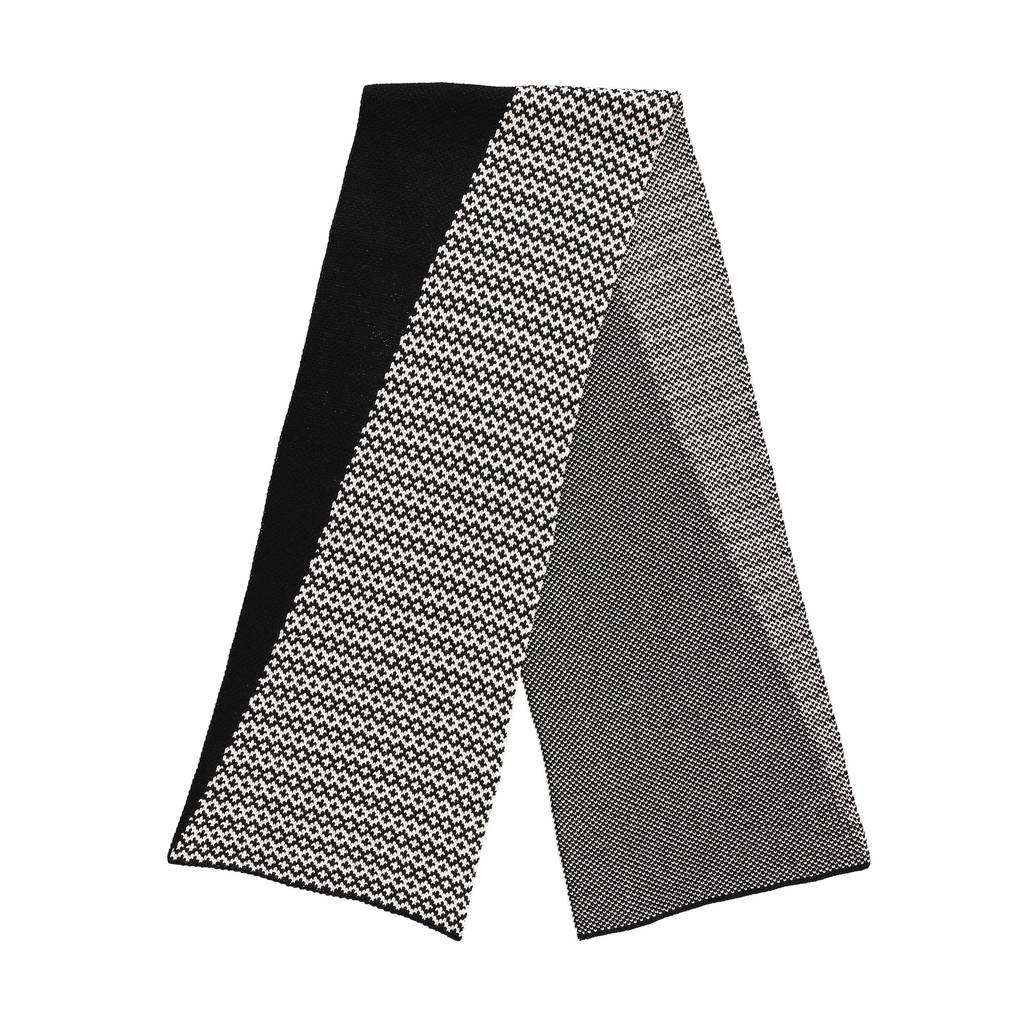 Graphic Scarf Black By Lowie | notonthehighstreet.com