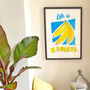 'Life Is Bananas' Vibrant Giclee Print, thumbnail 3 of 4
