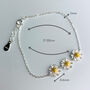 Sterling Silver Daisy Chain Bracelet, thumbnail 2 of 5