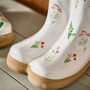 Personalised Large Floral Welly Boots Planter, thumbnail 4 of 5