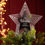 Personalised Star Christmas Tree Topper, thumbnail 1 of 6